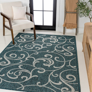 Maribel Traditional Classic All-Over Scroll Area Rug